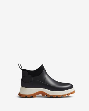 Hunter City Explorer Ankle Női Rövid Szárú Csizma Fekete | PRD-690154