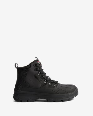 Hunter Explorer Duck Férfi Bokacsizma Fekete | YRS-178496