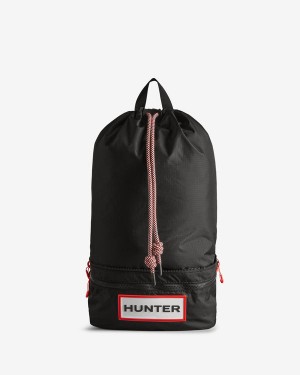 Hunter Travel Ripstop Recycled Nylon Two-way Női Kiegészítők Fekete | KOP-450278