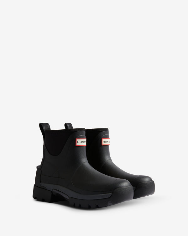 Hunter Balmoral Chelsea Neoprene Hybrid Női Rövid Szárú Csizma Fekete | IOC-975468