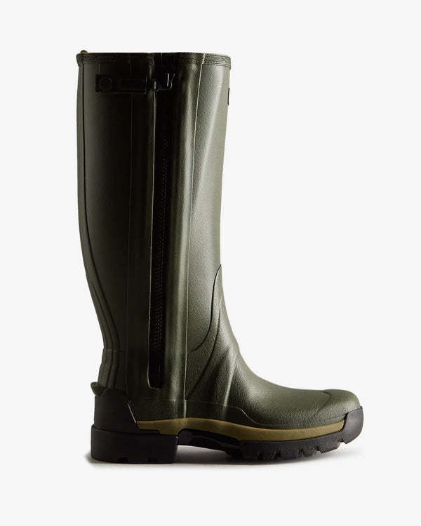 Hunter Balmoral Tall Full Zip Tech Sole Férfi Hosszúszárú Csizma Zöld | LPI-360928