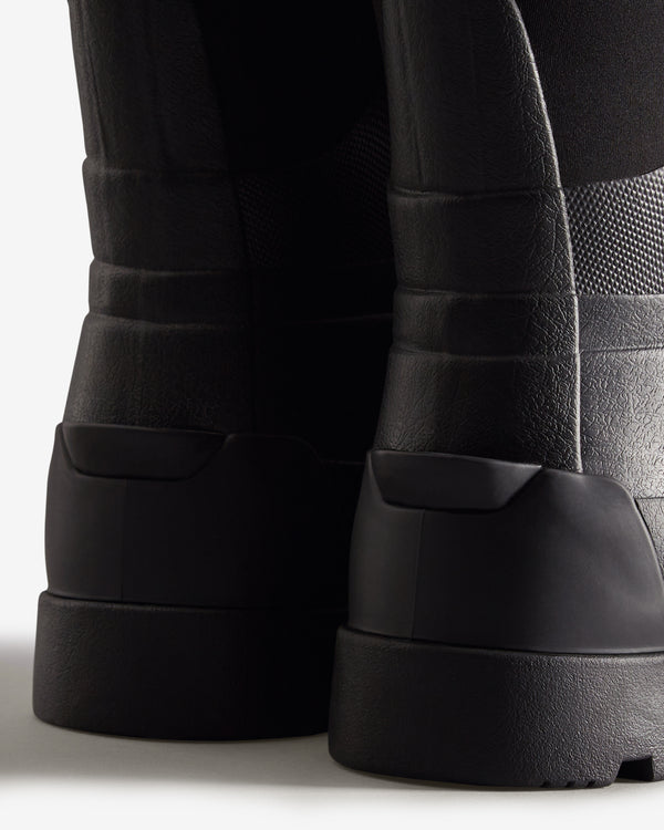 Hunter Balmoral Tall Neoprene Hybrid Férfi Hosszúszárú Csizma Fekete | CBQ-718940