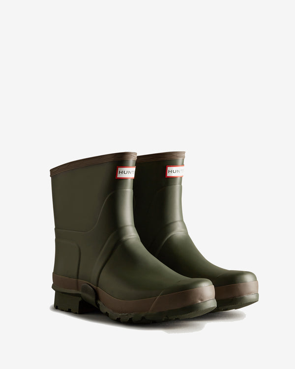 Hunter Gardener Short Wellington Férfi Rövid Szárú Csizma Zöld | QTA-187302