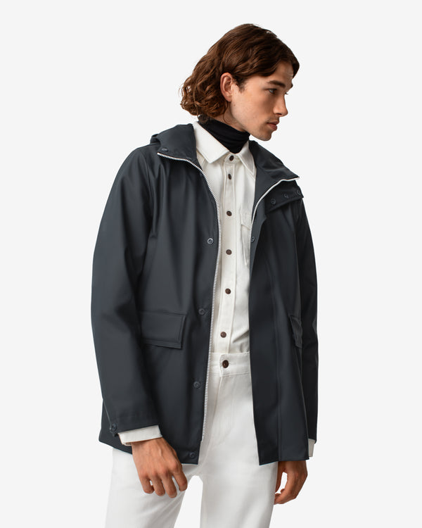 Hunter Lightweight Waterproof Rain Férfi Ruhák Sötétkék | TVI-891640