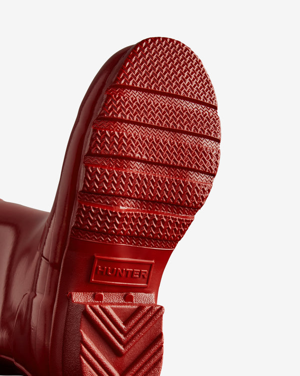 Hunter Original Gloss Wellington Gyerek Csizma Piros | VBC-326590