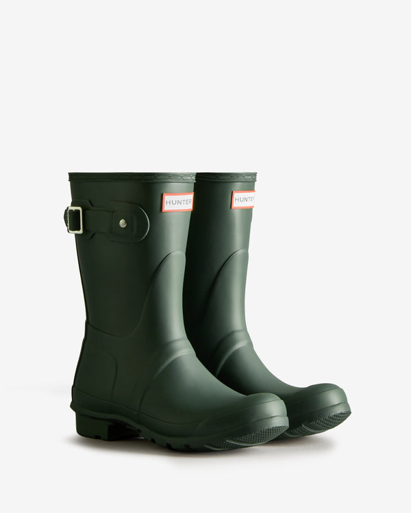 Hunter Original Short Wellington Női Rövid Szárú Csizma Zöld | WEM-590873
