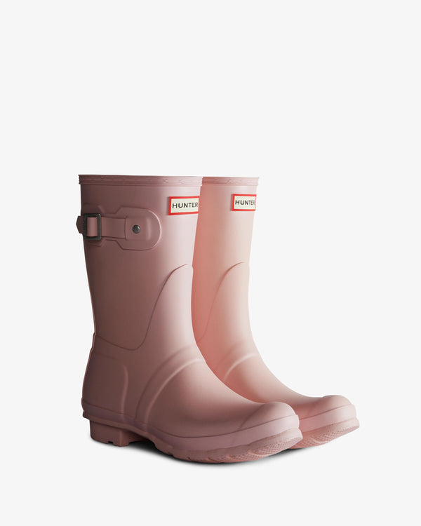 Hunter Original Short Wellington Női Rövid Szárú Csizma Rózsaszín | YUS-524736