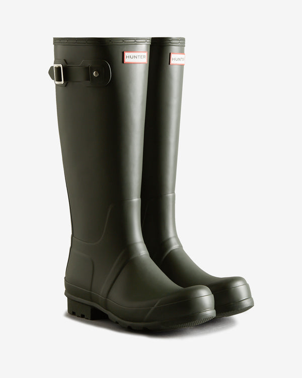 Hunter Original Tall Wellington Férfi Hosszúszárú Csizma Sötétolivazöld | QWS-105862