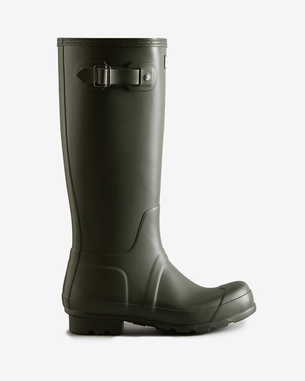 Hunter Original Tall Wellington Férfi Hosszúszárú Csizma Sötétolivazöld | QWS-105862