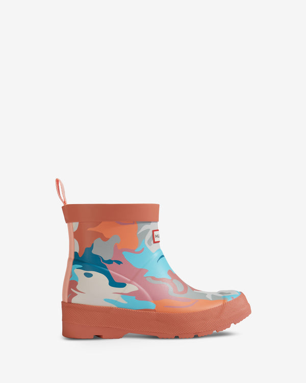 Hunter Play Water Camo Print Gyerek Csizma Korall | LIZ-385247