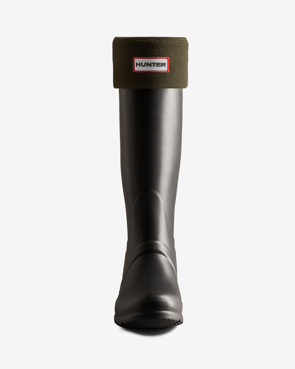 Hunter Recycled Fleece Cuff Tall Férfi Kiegészítők Sötétolivazöld | TOQ-710829