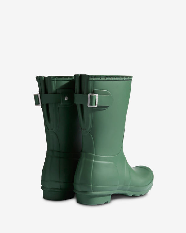 Hunter Short Back Adjustable Wellington Női Rövid Szárú Csizma Zöld | XNJ-549210