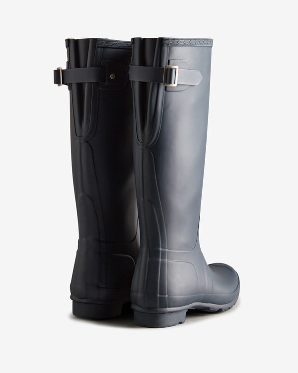 Hunter Tall Back Adjustable Wellington Női Hosszúszárú Csizma Sötétkék | HGI-879360
