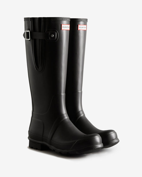Hunter Tall Side Adjustable Wellington Férfi Hosszúszárú Csizma Fekete | NHX-307269