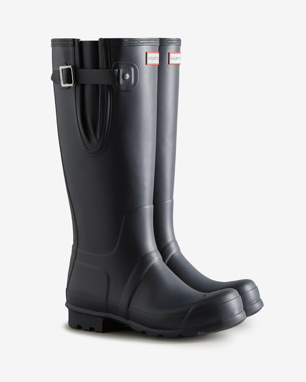 Hunter Tall Side Adjustable Wellington Férfi Hosszúszárú Csizma Sötétkék | EXA-638712