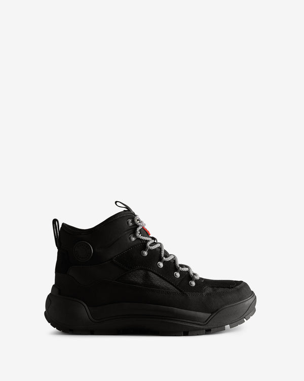 Hunter Urban Explorer Lace-up Leather Commando Férfi Bokacsizma Fekete | GCZ-790516